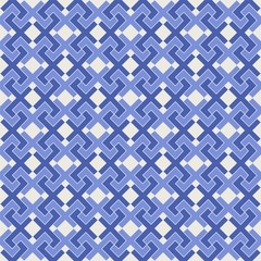 Islamic geometric seamless pattern, background in shades of blue, indigo