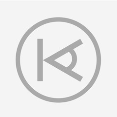 Minimal K Letter and Eye Logo Monogram