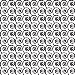 Seamless vector pattern with spirals of waves