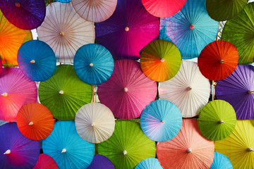 chinese style umbrella - obrazy, fototapety, plakaty