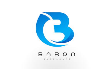 B Logo Blue. B Letter Icon Design Vector