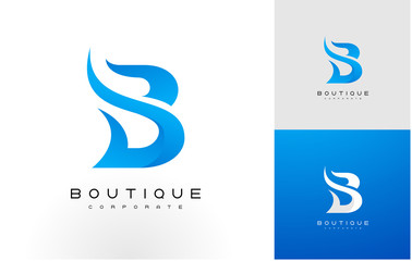 B Logo Blue. B Letter Icon Design Vector