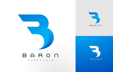 B Logo Blue. B Letter Icon Design Vector