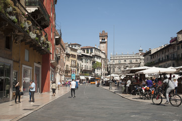 Erbe Square - the most ancient area of Verona.