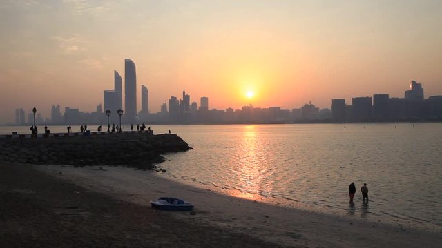Sunrise in Abu Dhabi, UAE