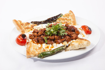 Turkish Food (alinazik kebap)