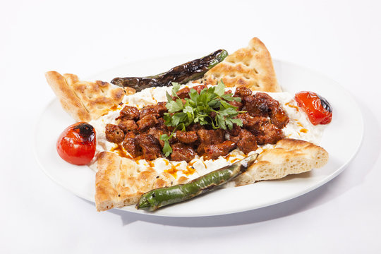 Turkish Food (alinazik kebap)