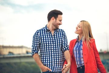 Couple enjoying spring