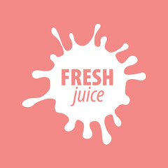 juice splash vector sign