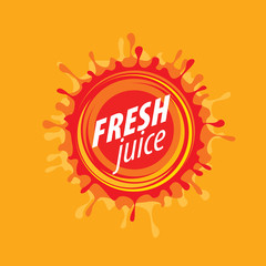 juice splash vector sign