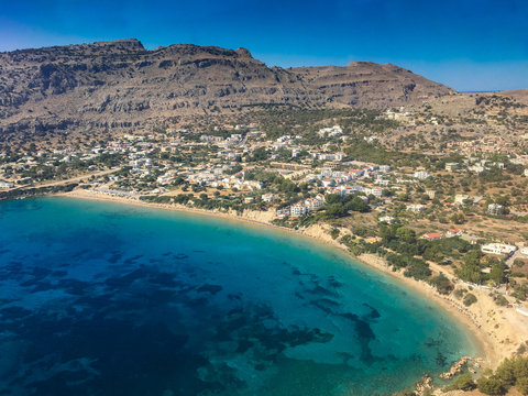 Aerial view of Pefkos, Rhodes