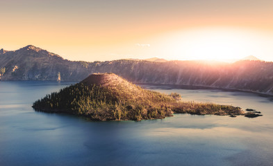 scenic view of Crater lake National park,Oregon,usa.