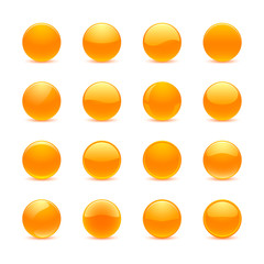 Orange round buttons