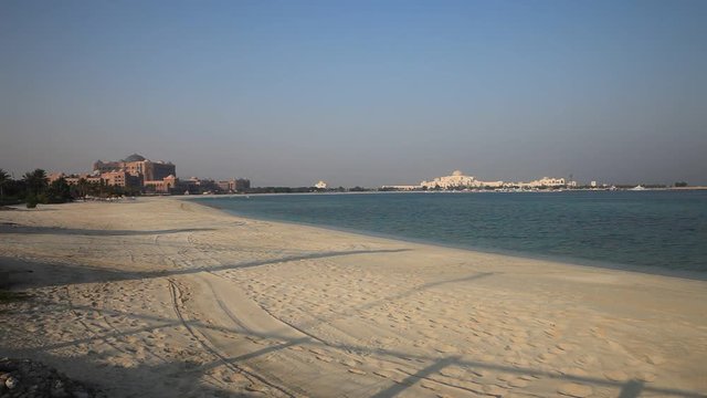 An early calm morning in Abu Dhabi, UAE