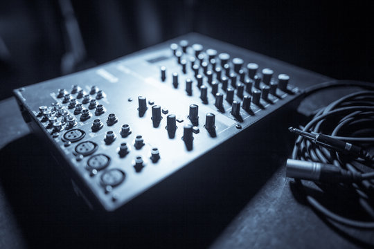 Mixer desk detail