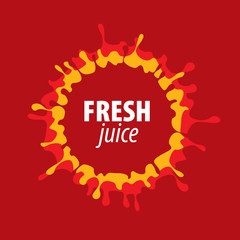juice splash vector sign