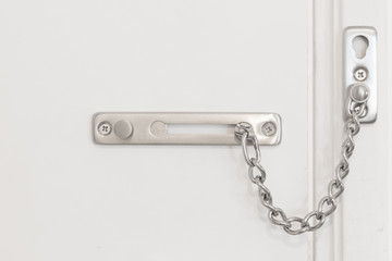 Close - up Hotel chain door lock
