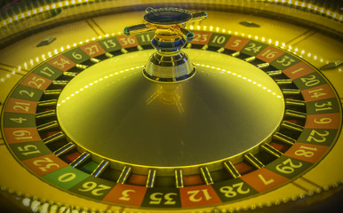 Roulette in a casino