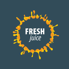 juice splash vector sign