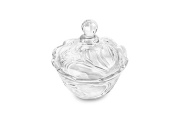 glass bowl isolated on white background