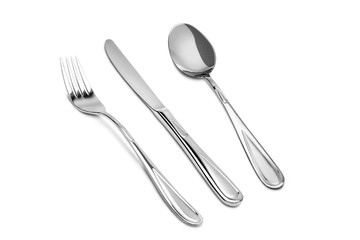 cutlery isolated on white background
