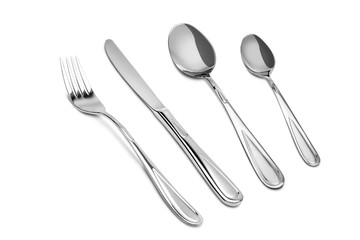 cutlery isolated on white background