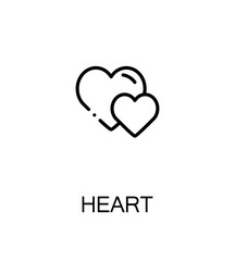Heart flat icon
