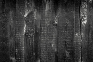 The vertical boards colorless