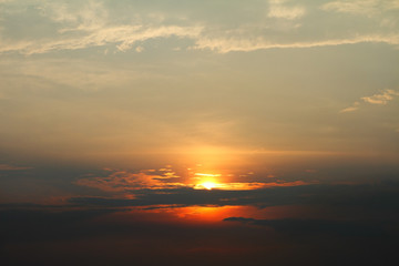 dramatic cloudscape in the sky