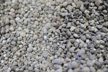 The texture of stones. Gray gravel