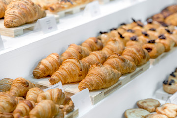 Fresh baked croissants