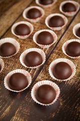 Homemade chocolate candies