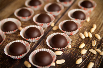 Homemade chocolate candies