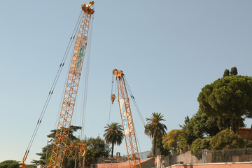 Naklejka premium construction of the subway in Rome
