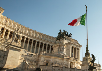 Fototapeta na wymiar Piazza Venezia in Rome