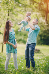 Fototapeta premium Family on a walk