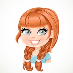 Beautiful brunette girl with brown hair with straight hair in br