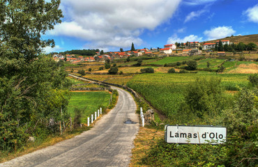Fototapeta na wymiar Rural village of Lamas de Olo in Vila Real, Portugal