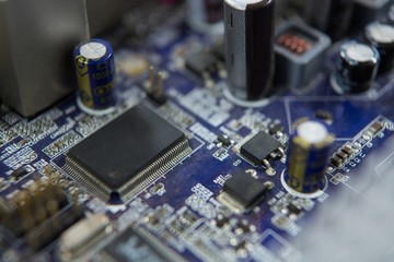 Fototapeta na wymiar Electronic circuit board