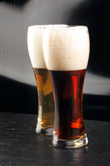 Still Life with a draft beer by the glass.