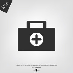 Medical box vector icon