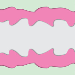 Abstract colorful background Deep colorful layers with realistic soft shadow Abstract deep waves Vector illustration Candy colors 3d design for banner, cover, invitation, brochure, flyer, template 