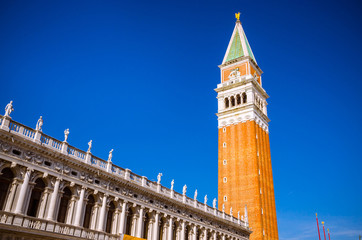 Fototapeta na wymiar Venice cityscape view on San Marco square, Venice, Veneto, Italy