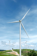 Fototapeta premium Wind Turbine on The Hill
