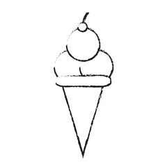 ice cream icon over white background. vector illustration