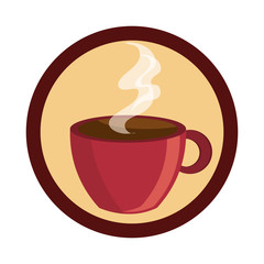 coffee cup drink isolated icon vector illustration design
