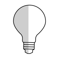 bulb light icon over white background. vector illustration