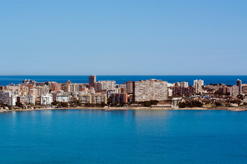 Fototapeta premium Panoramę San Juan w Alicante, Hiszpania