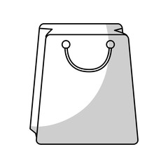 shopping bag icon over white background. vector illustration