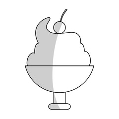 ice cream icon over white background. vector illustration